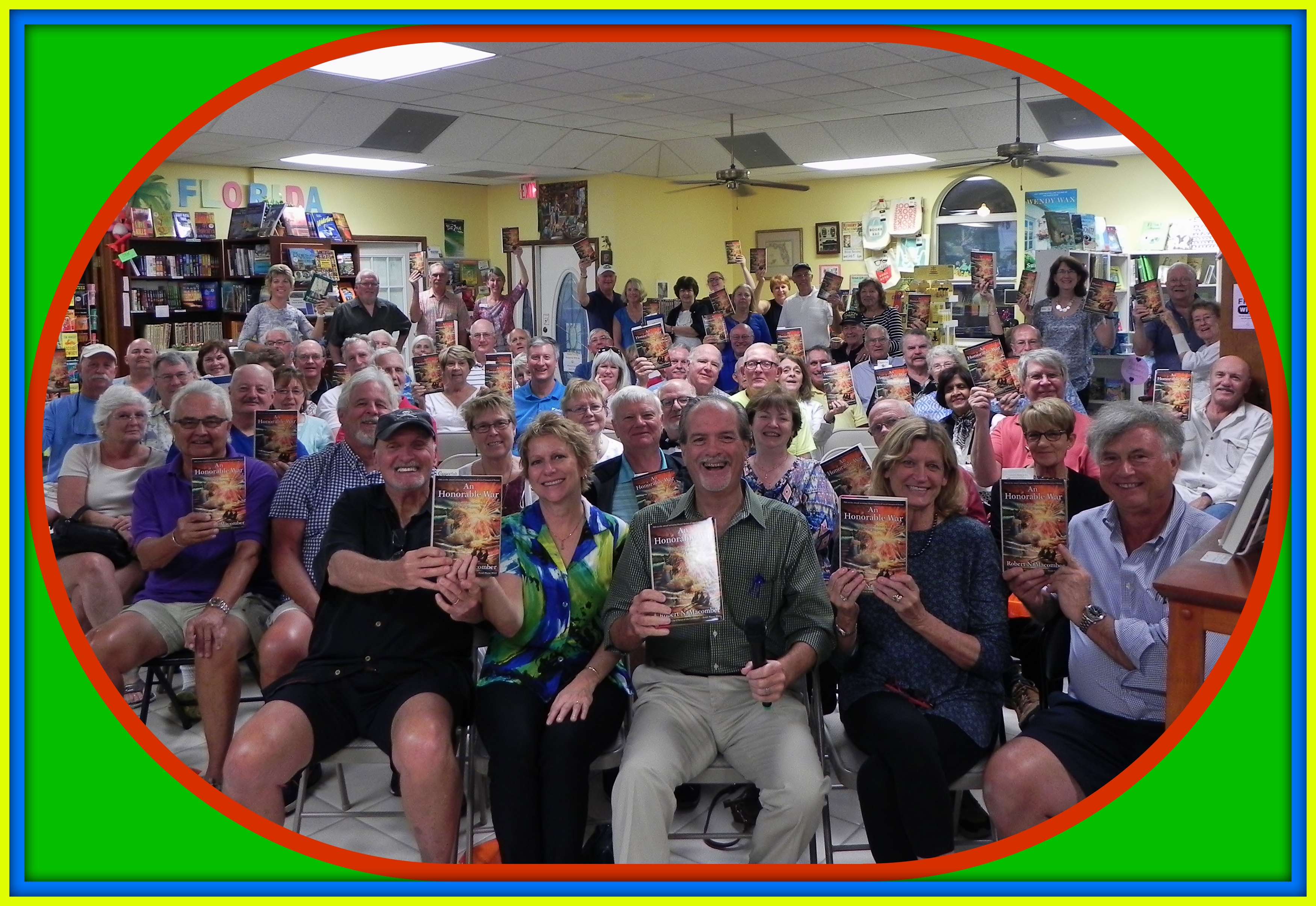 Author Robert N. Macomber drew a full house to Copperfish Books in Punta Gorda, FL for his Book Launch Party.