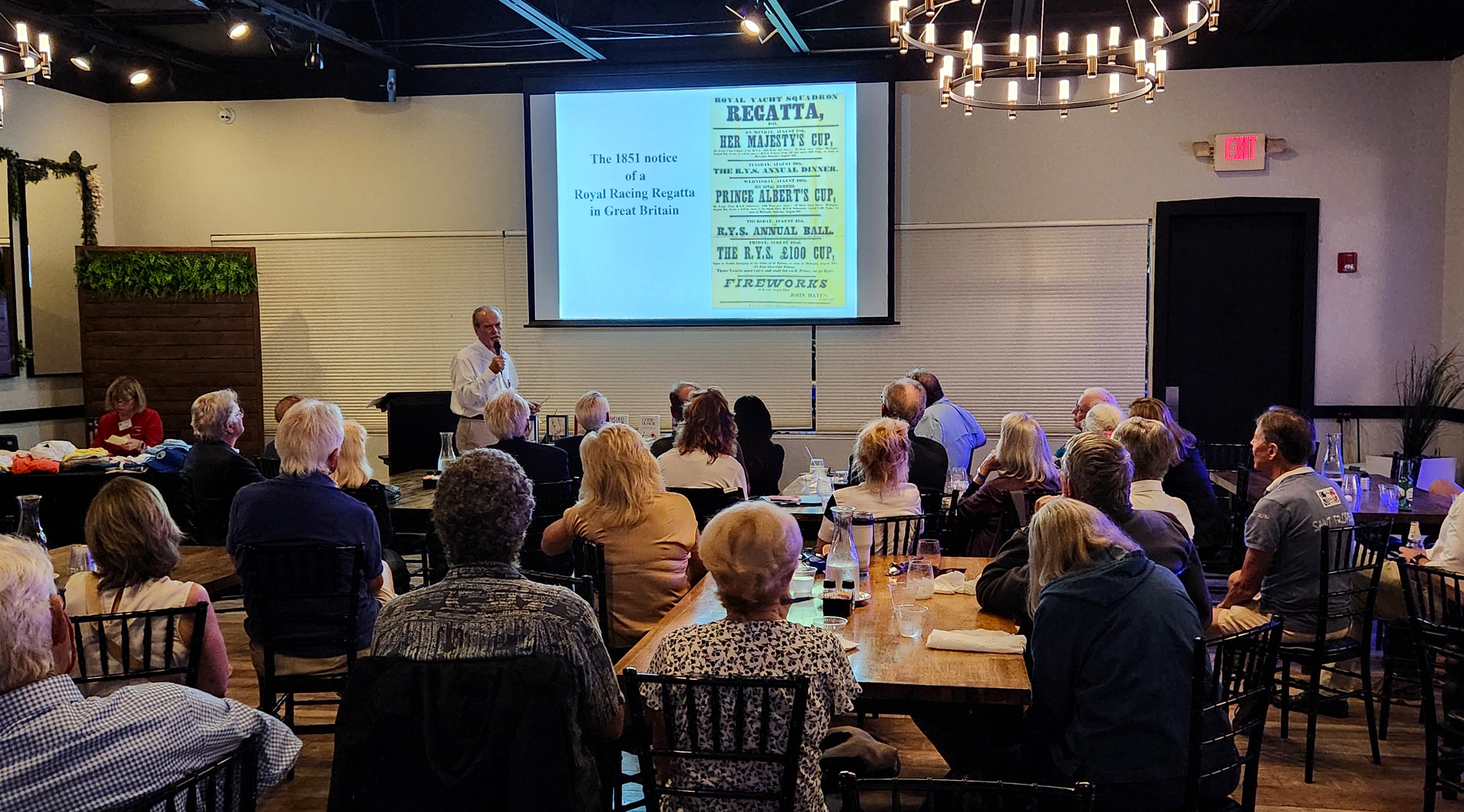 Acclaimed lecturer and lifelong sailor is a featured Guest Speaker at various Sailing & Yacht Clubs.