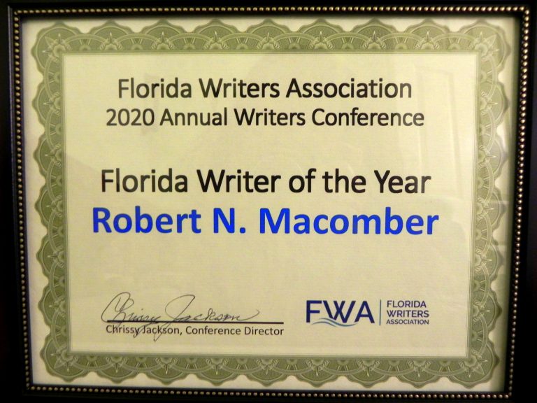 Florida Writer of the Year recognition
