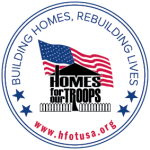 Homes for our Troops donation recipient from my 2017 Book Bash on April 1, 2017 - a 4 star charity on Charity Navigator