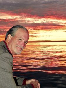 Author Robert N. Macomber enjoying the sunset.
